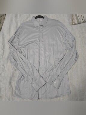 Collars & Co. - Long Sleeve Button Down Shirt - White w/Black Micro Dots